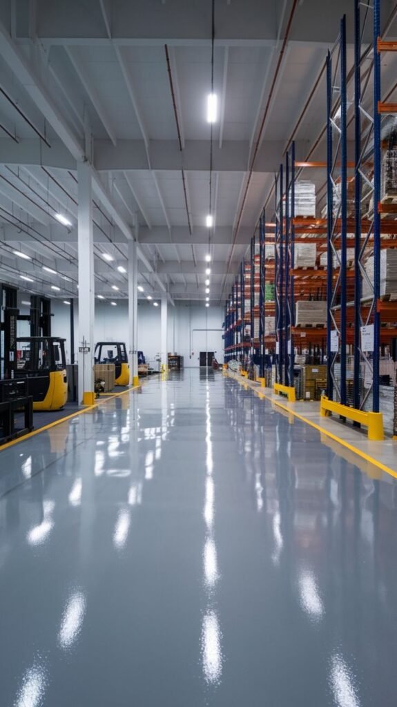 Industrial-Epoxy-Flooring-Ideas-for-Warehouses-575x1024 Jasa Epoxy Lantai Bandung – Solusi Lantai Kuat, Higienis, dan Tahan Bahan Kimia