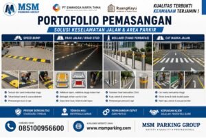 "Cari jasa pengaspalan & perlengkapan jalan? PT EWANGGA KARYA TAMA (MSM Parking Group) melayani marking line, rambu & paku jalan nasional. Cek penawaran kami!"