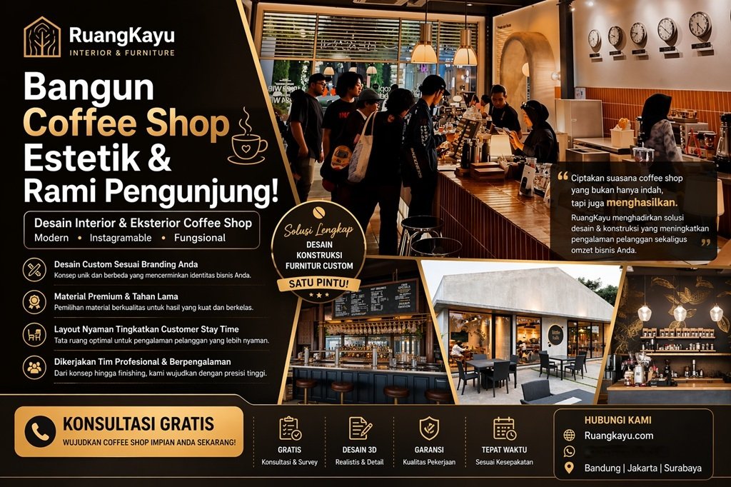 Ciptakan Atmosfer Coffee Shop yang Memikat dengan Ruang Cafe