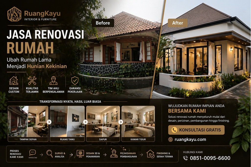 Jasa Renovasi Rumah Bandung Harga Terjangkau.