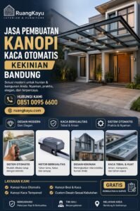 Kanopi Kaca Otomatis: Solusi Mewah & Cerdas untuk Hunian Kekinian di Bandung