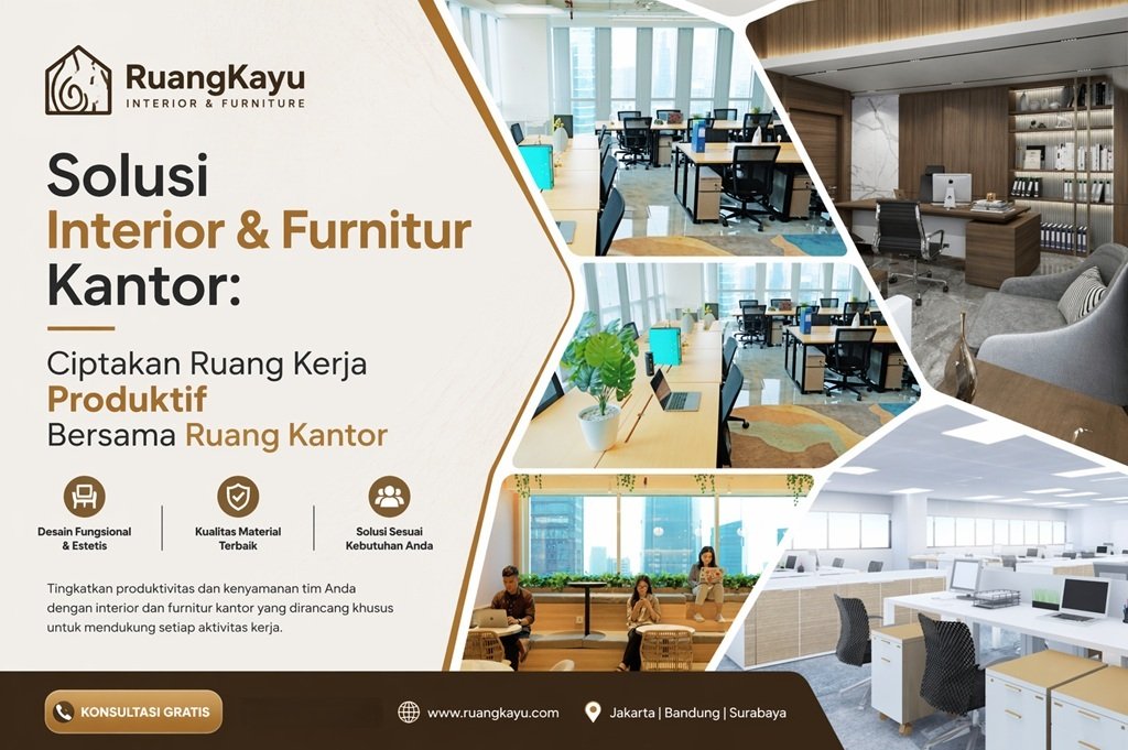 Solusi Interior & Furnitur Kantor: Ciptakan Ruang Kerja Produktif Bersama Ruang Kantor