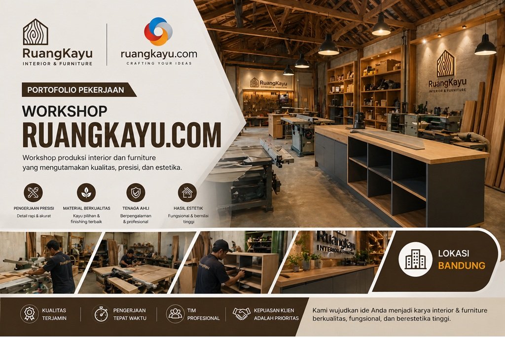Workshop-kami Before After Jasa Interior Rumah Bandung: Transformasi Cepat 4 Kamar & Kitchen Set Modern