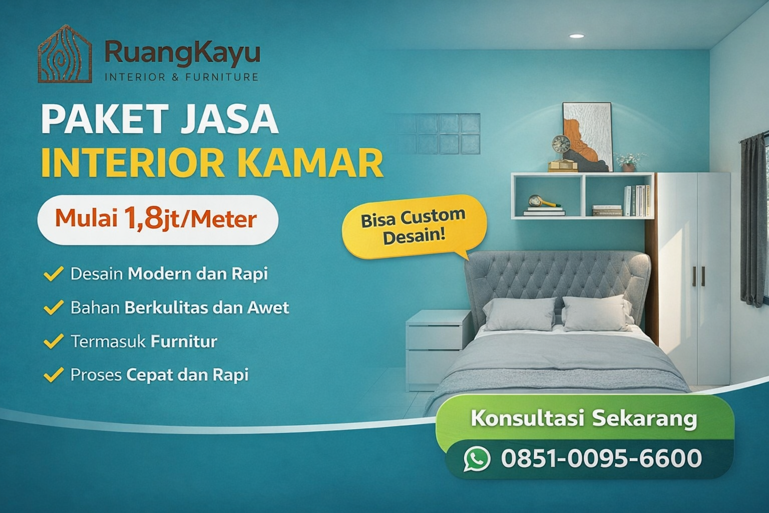 Jasa Desain Interior Murah, Biaya Desain Interior per m2, Harga Jasa Interior 2026, Desainer Interior Bandung, Konsultan Interior Rumah