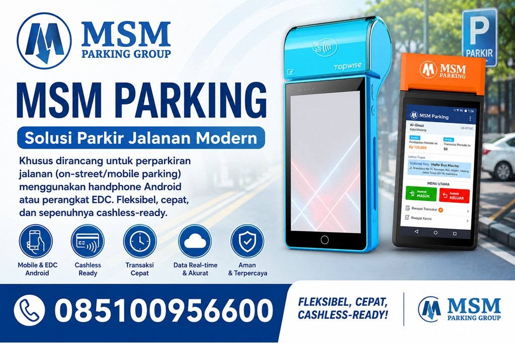 Solusi Parkir On-Street Modern untuk Operasional Cepat & Cashless